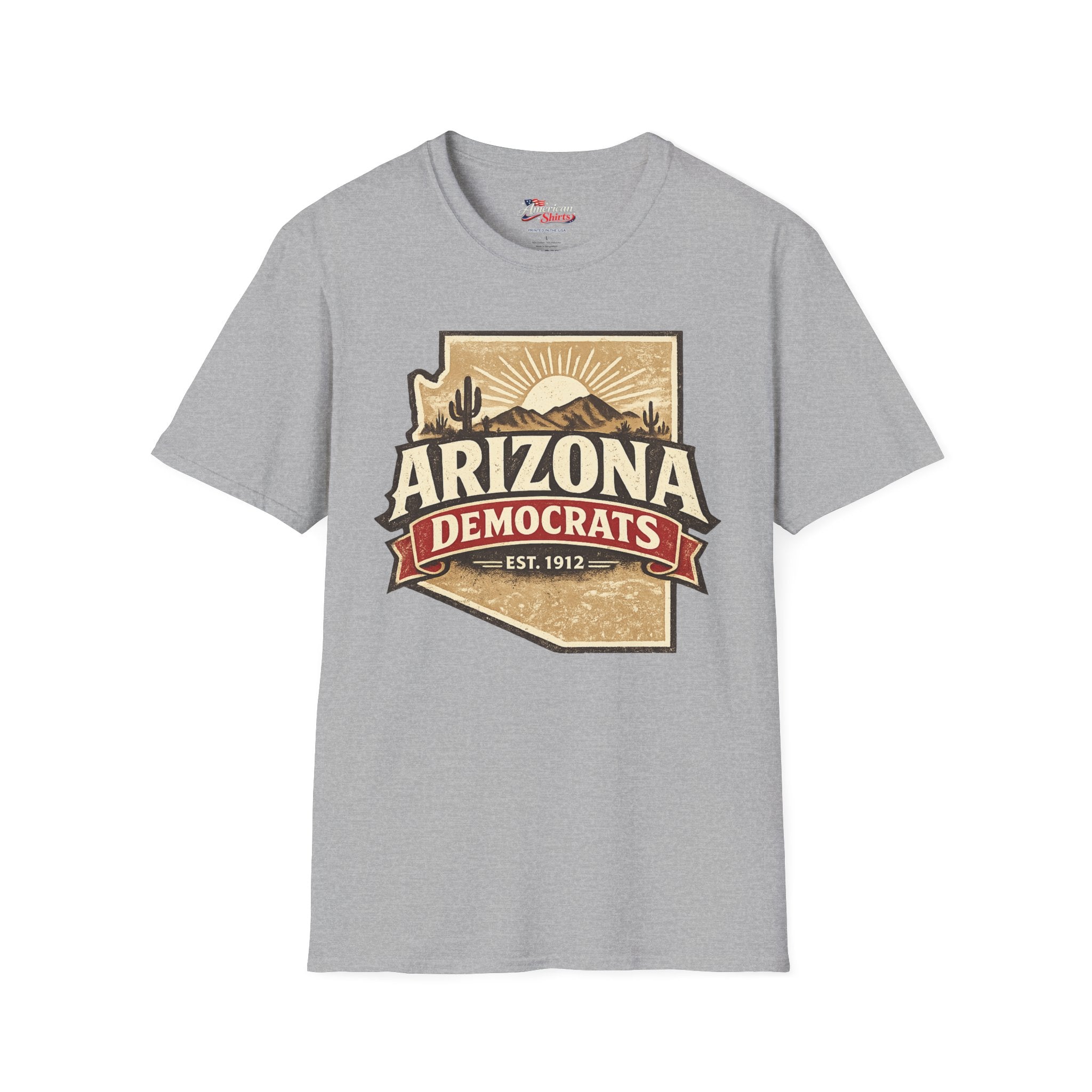 Arizona Democrats vintage Unisex Softstyle T-Shirt Blue 2026