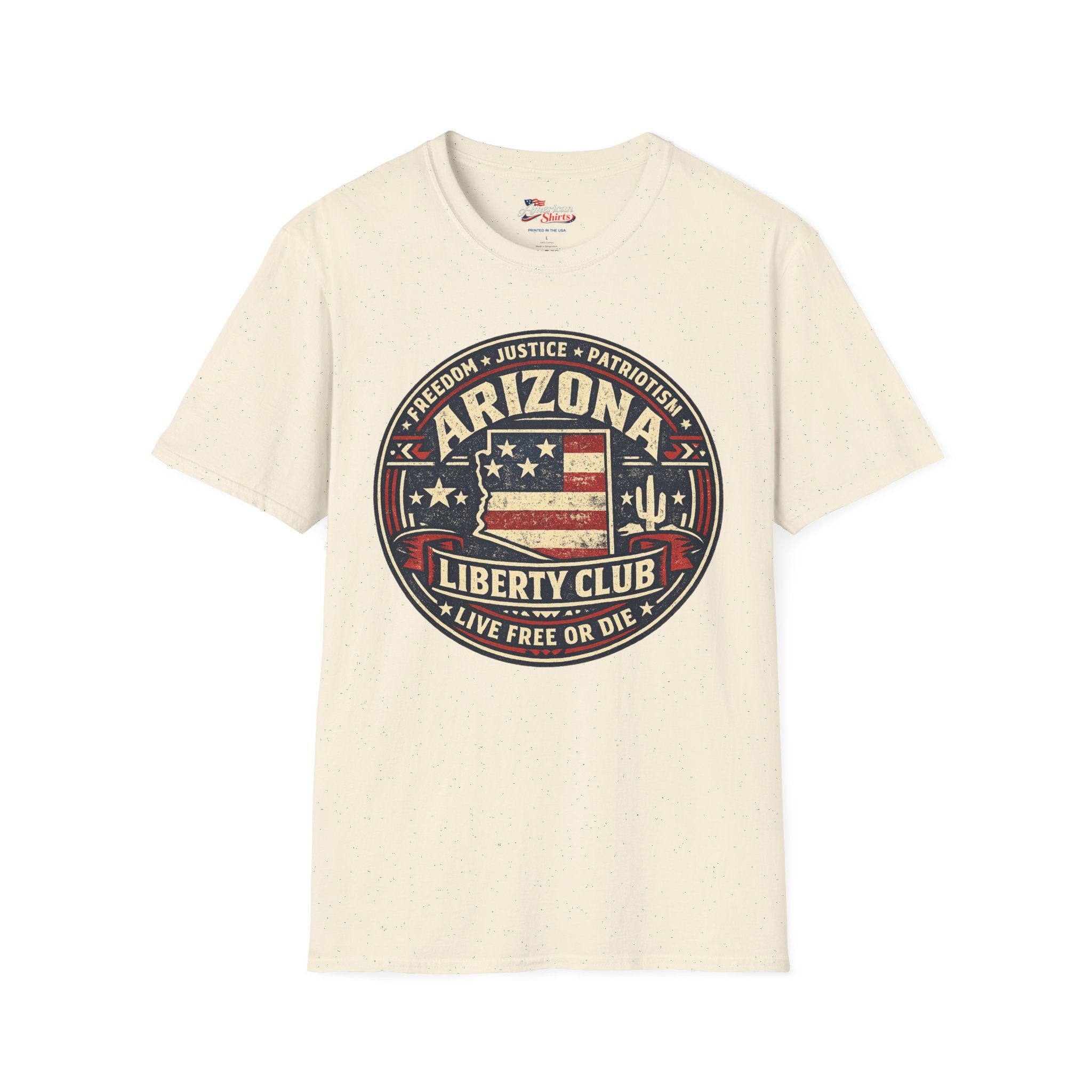 Vintage Arizona Liberty Club Unisex Softstyle T-Shirt Red 2026