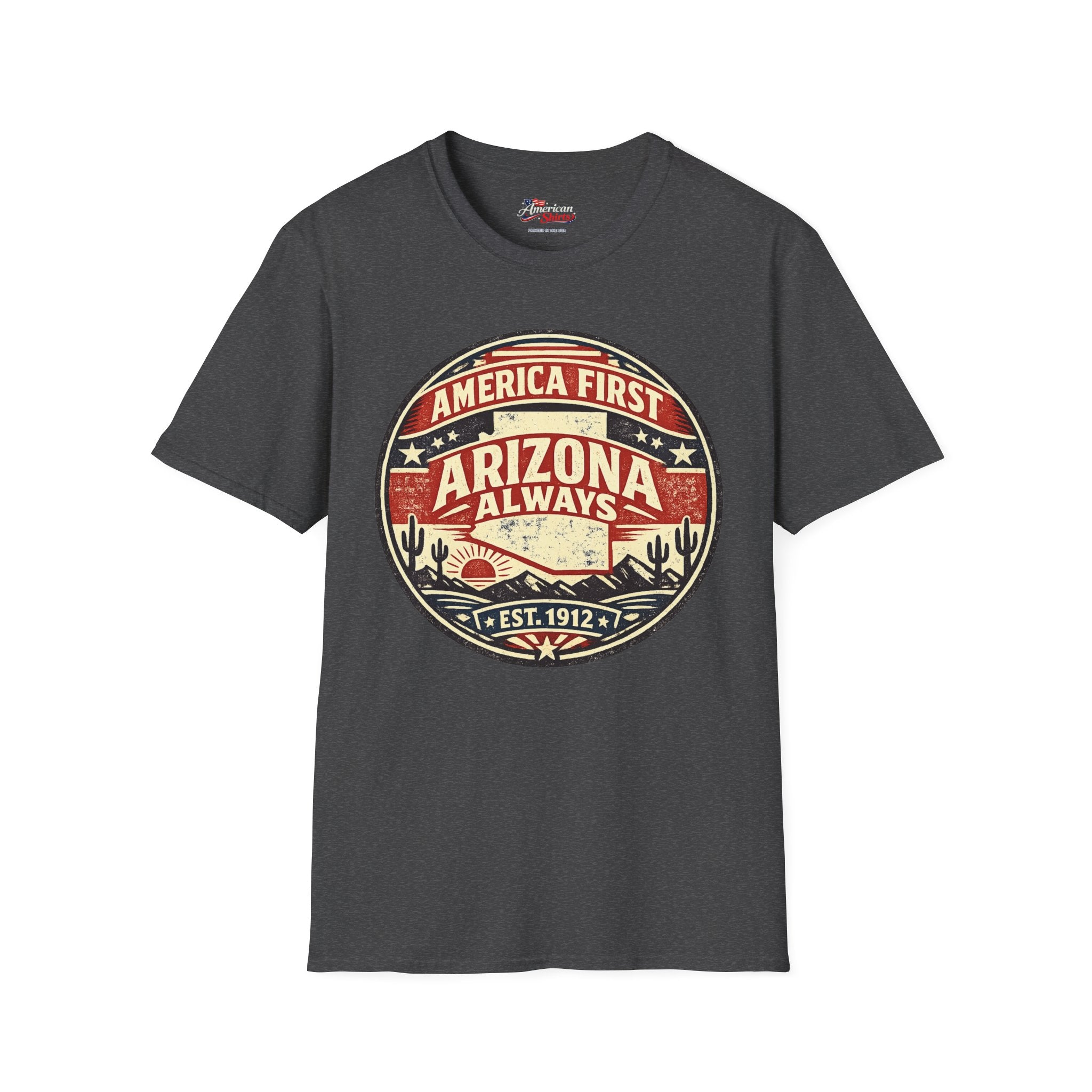 Conservative and Proud Arizona Unisex Softstyle T Shirt Red 2026