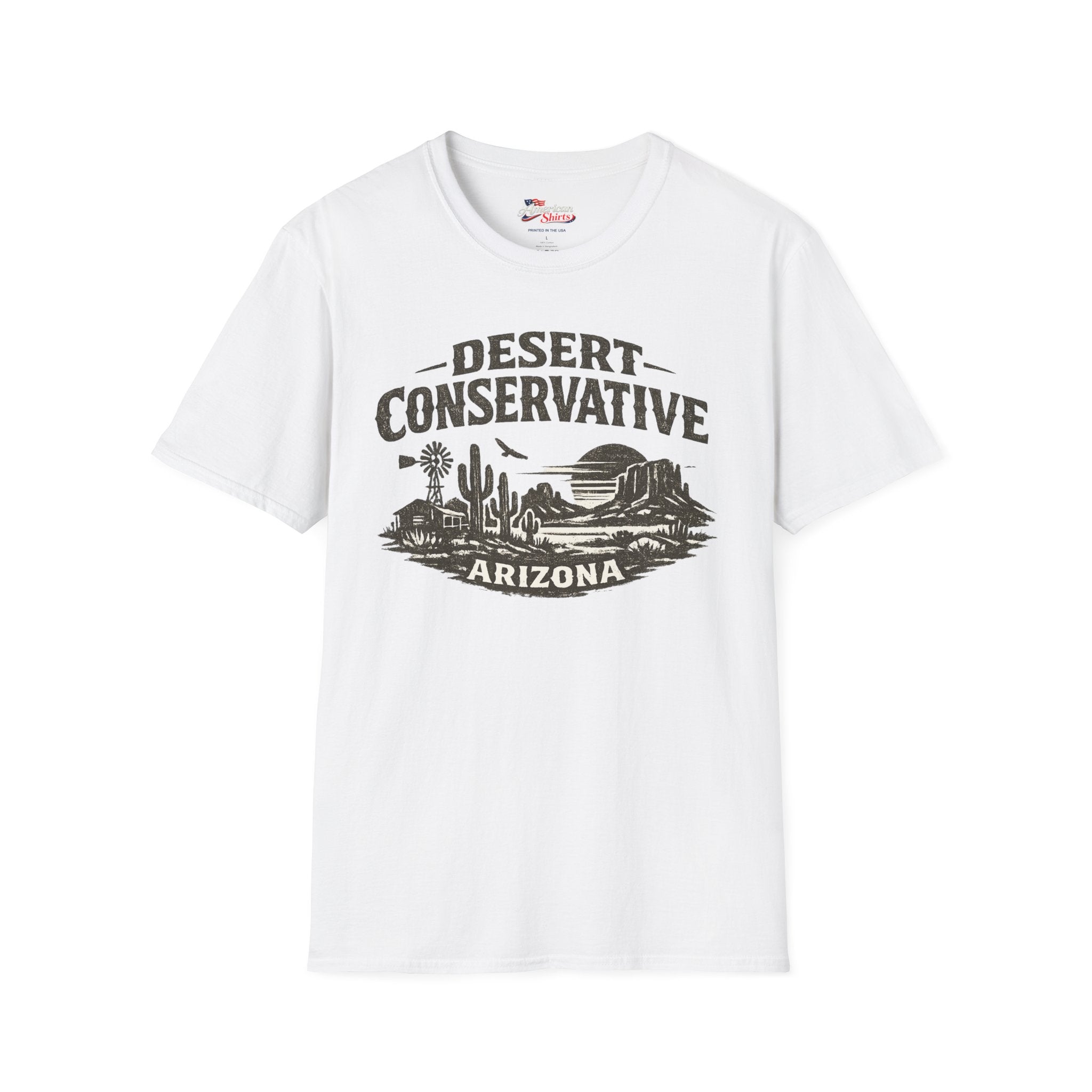 Arizona Desert Conservative Unisex Softstyle T-Shirt Red 2026