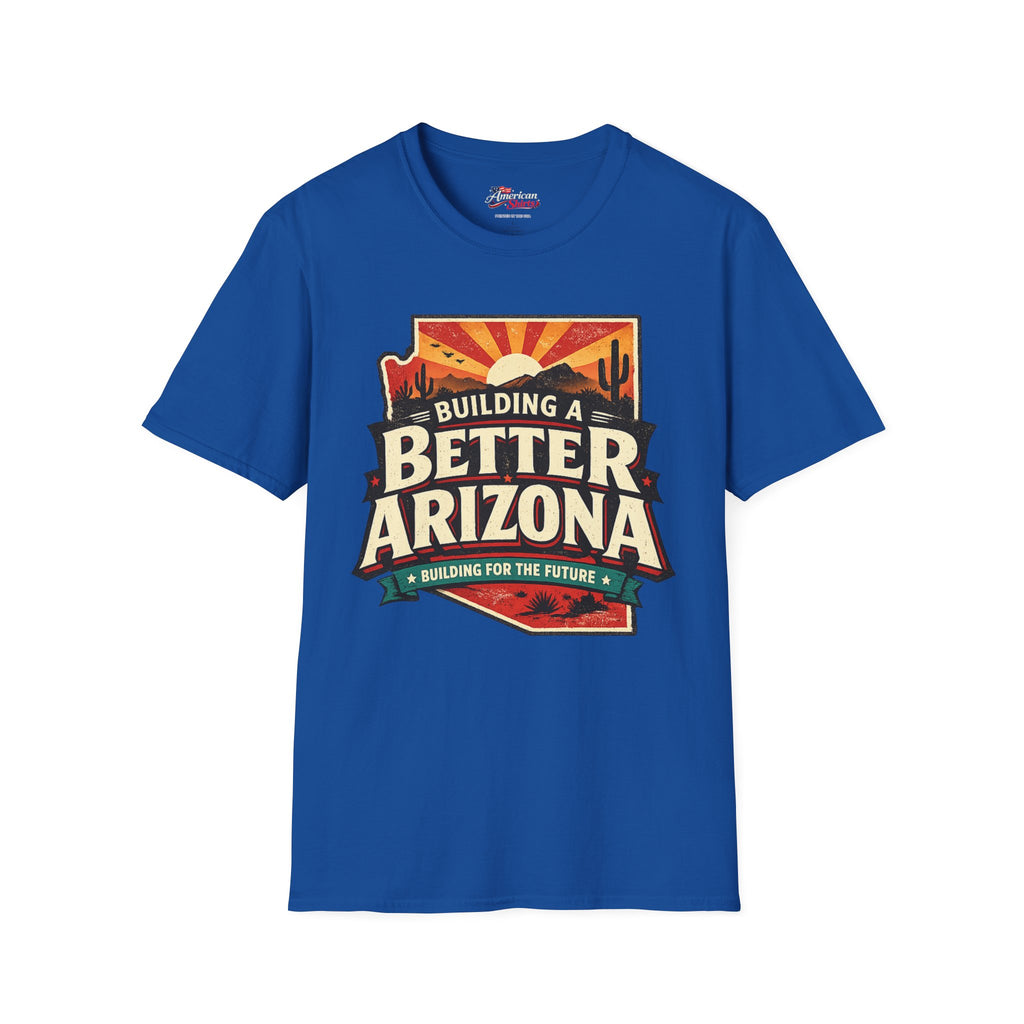 Building A Better Arizona For the Future Unisex Softstyle T-Shirt Blue 2026