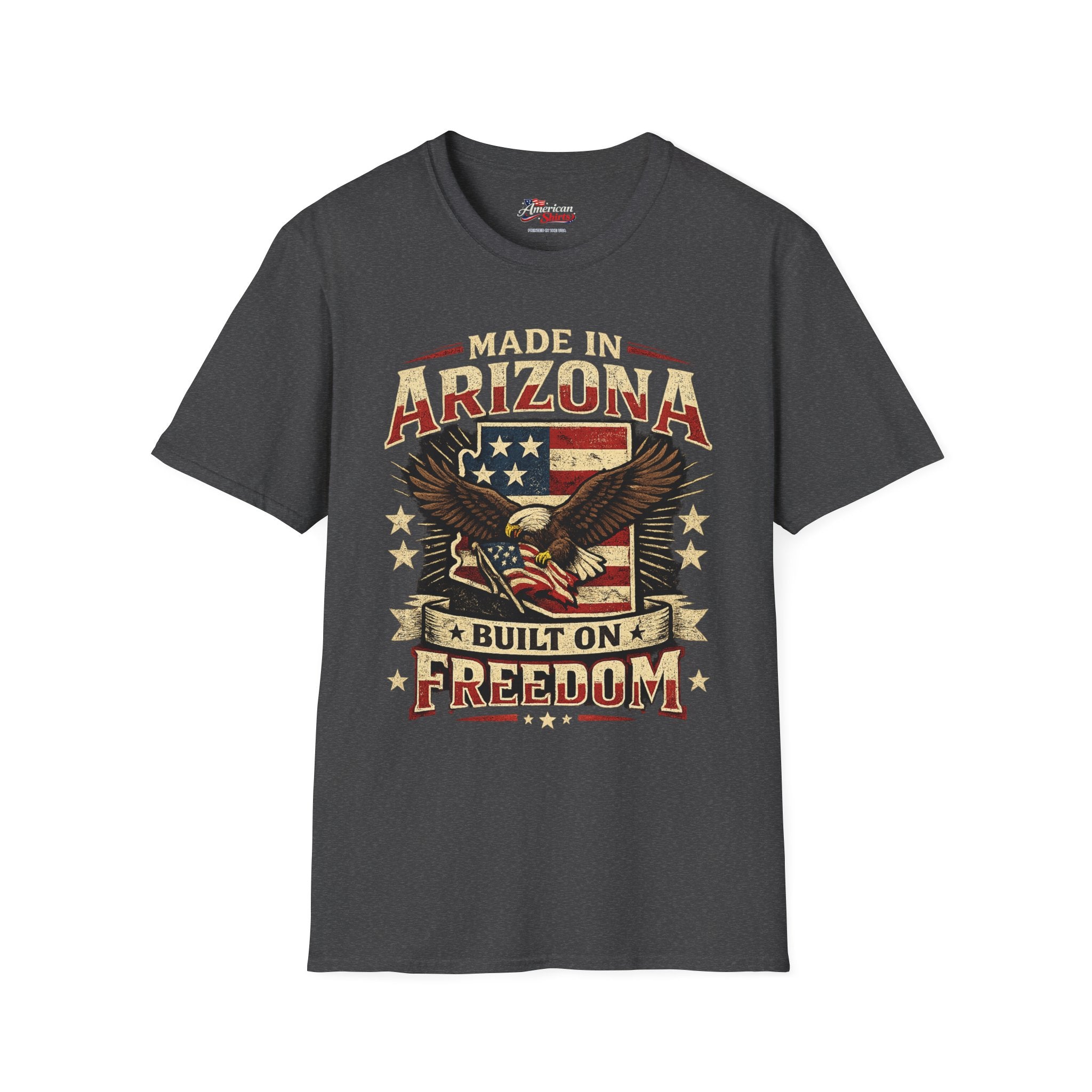 Made in Arizona Built on Freedom Unisex Softstyle T-Shirt Red 2026