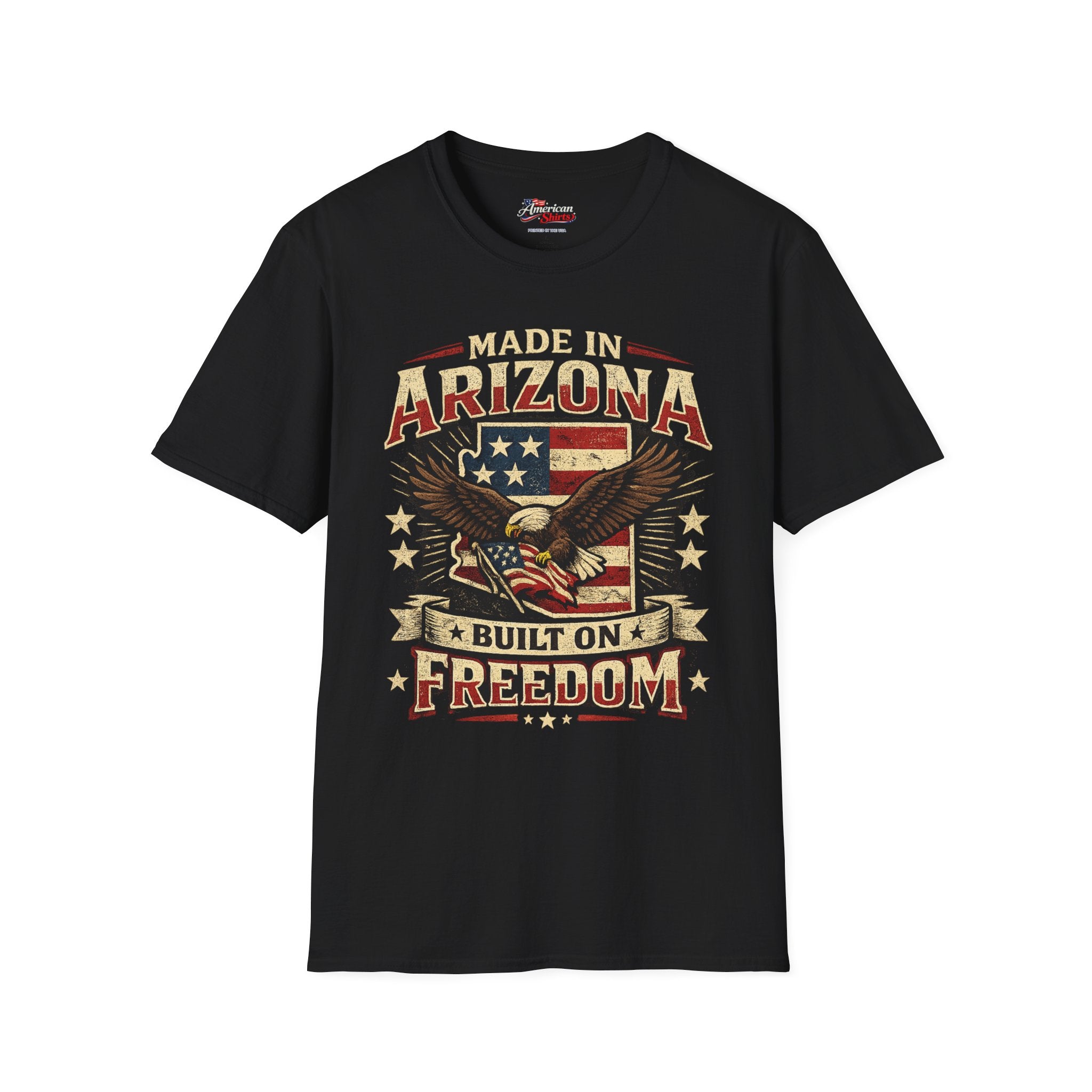 Made in Arizona Built on Freedom Unisex Softstyle T-Shirt Red 2026