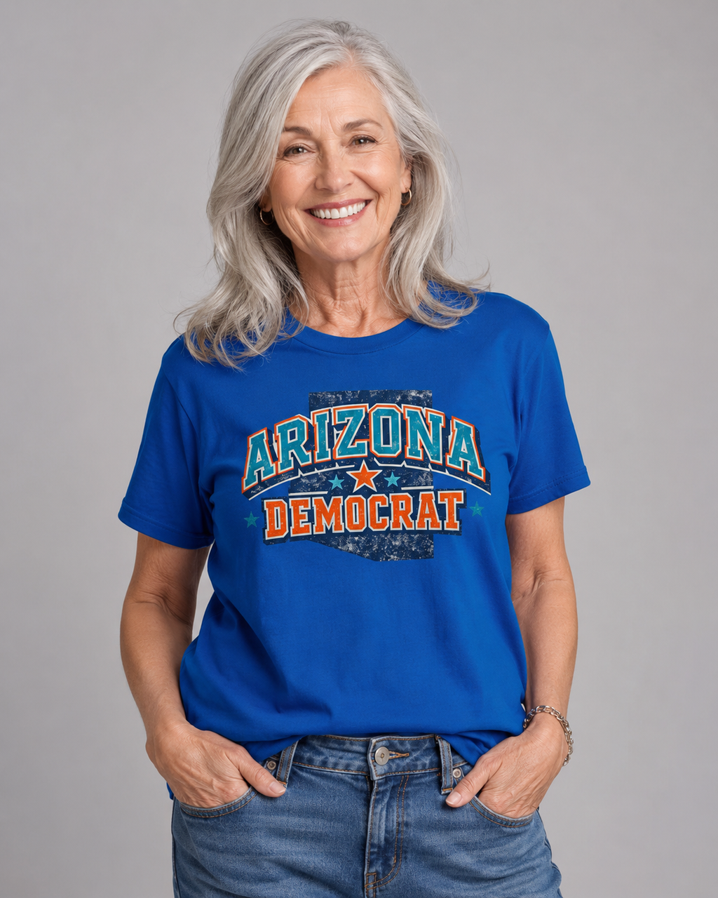 Arizona Democrat Unisex Softstyle T-Shirt Blue 2026
