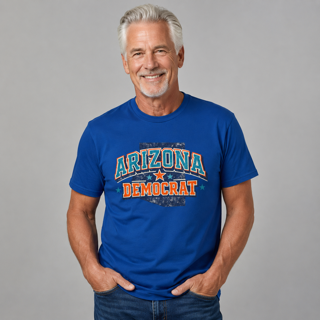 Arizona Democrat Unisex Softstyle T-Shirt Blue 2026
