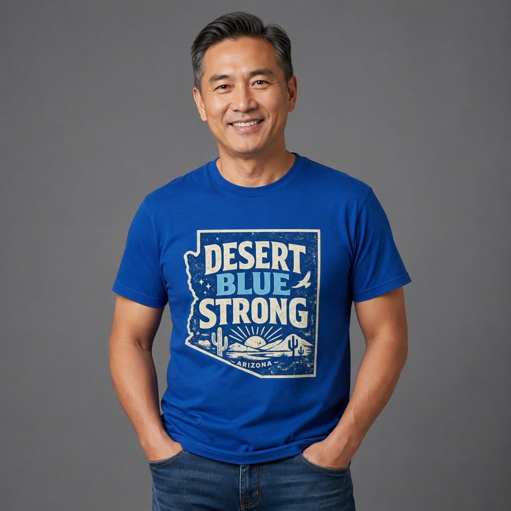 Arizona Desert Blue Strong Unisex Softstyle T-Shirt Blue 2026