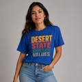 Arizona Desert State Democratic Values Unisex Softstyle T-Shirt Blue 2026