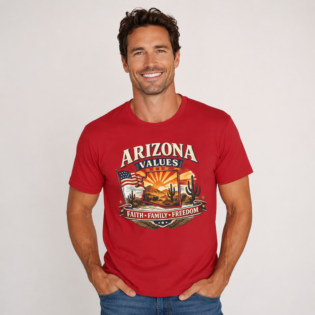 Arizona Values Unisex Softstyle T Shirt Red 2026