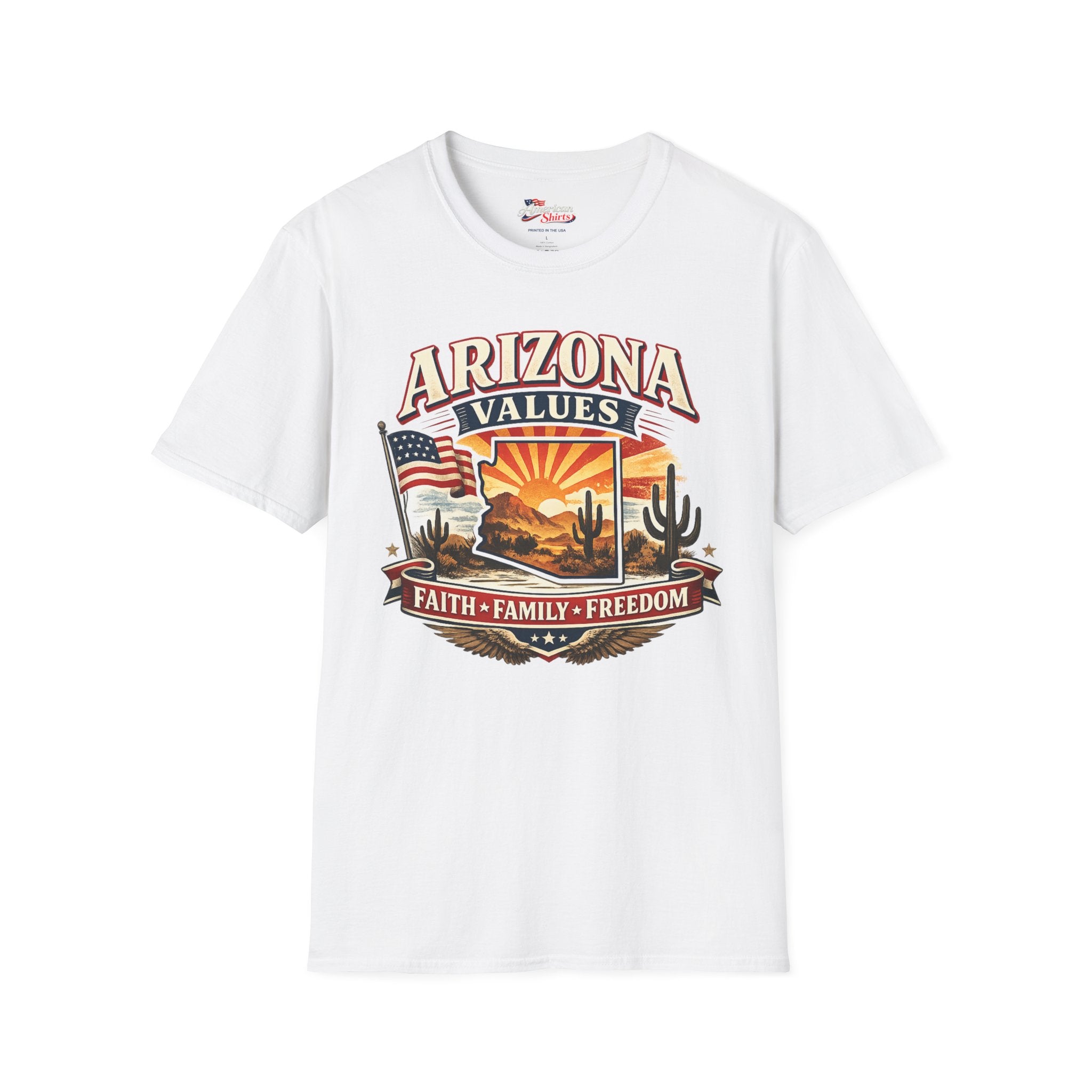 Arizona Values Unisex Softstyle T Shirt Red 2026