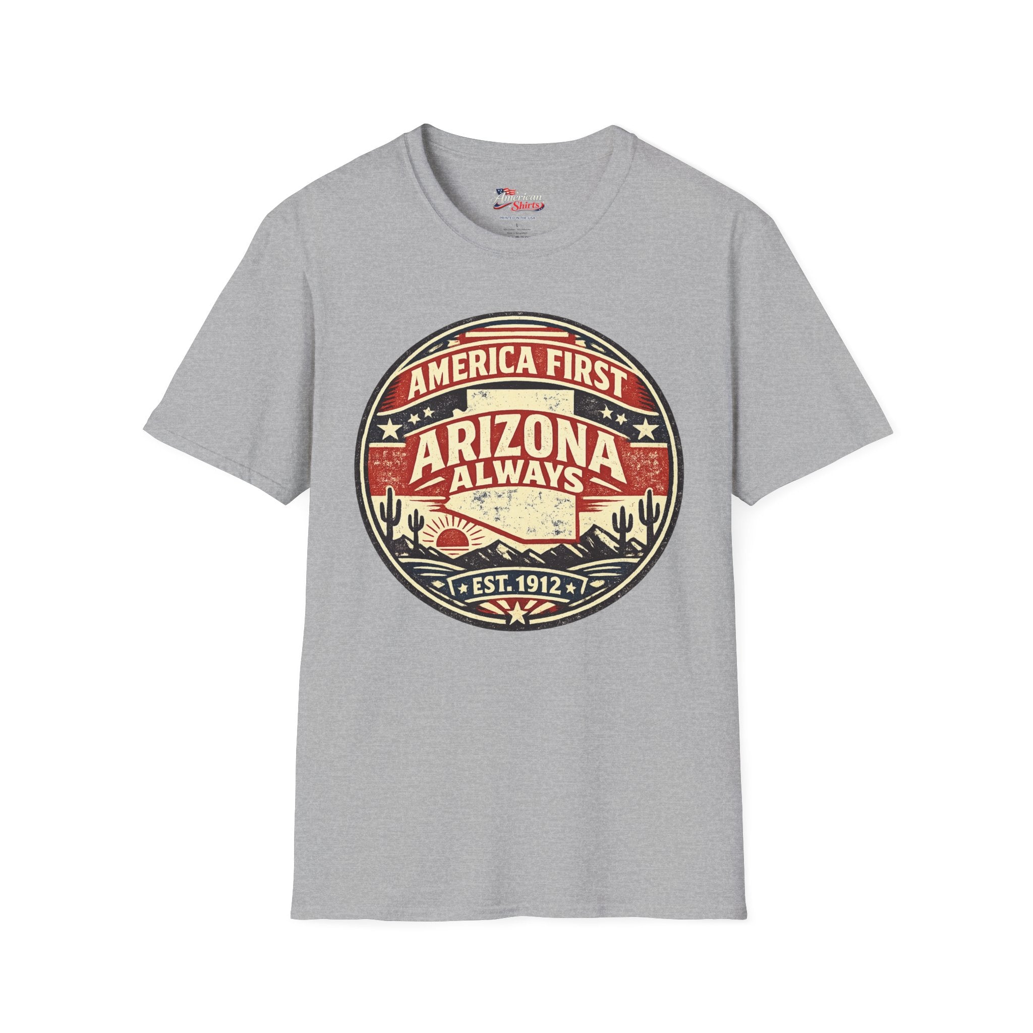 Conservative and Proud Arizona Unisex Softstyle T Shirt Red 2026