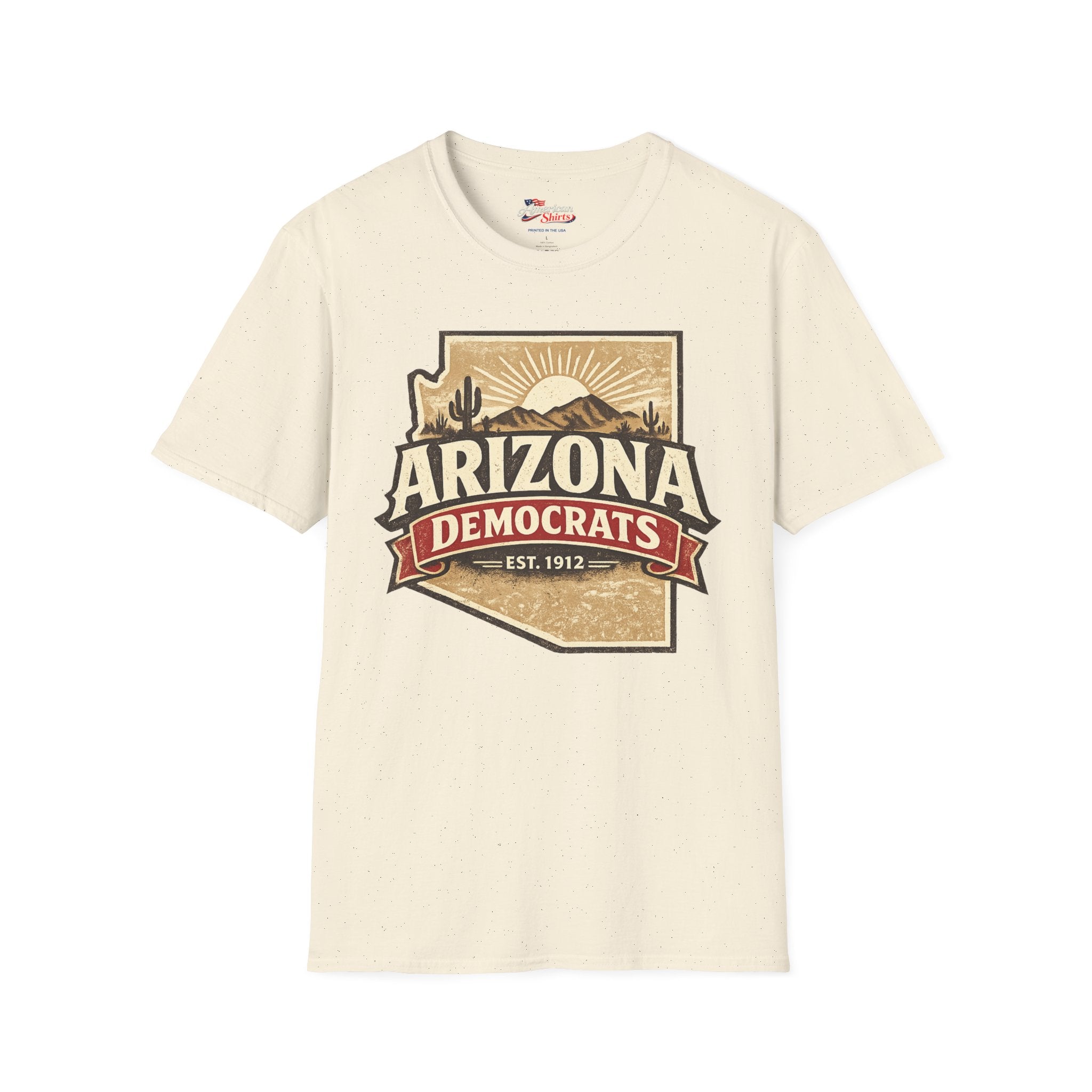 Arizona Democrats vintage Unisex Softstyle T-Shirt Blue 2026