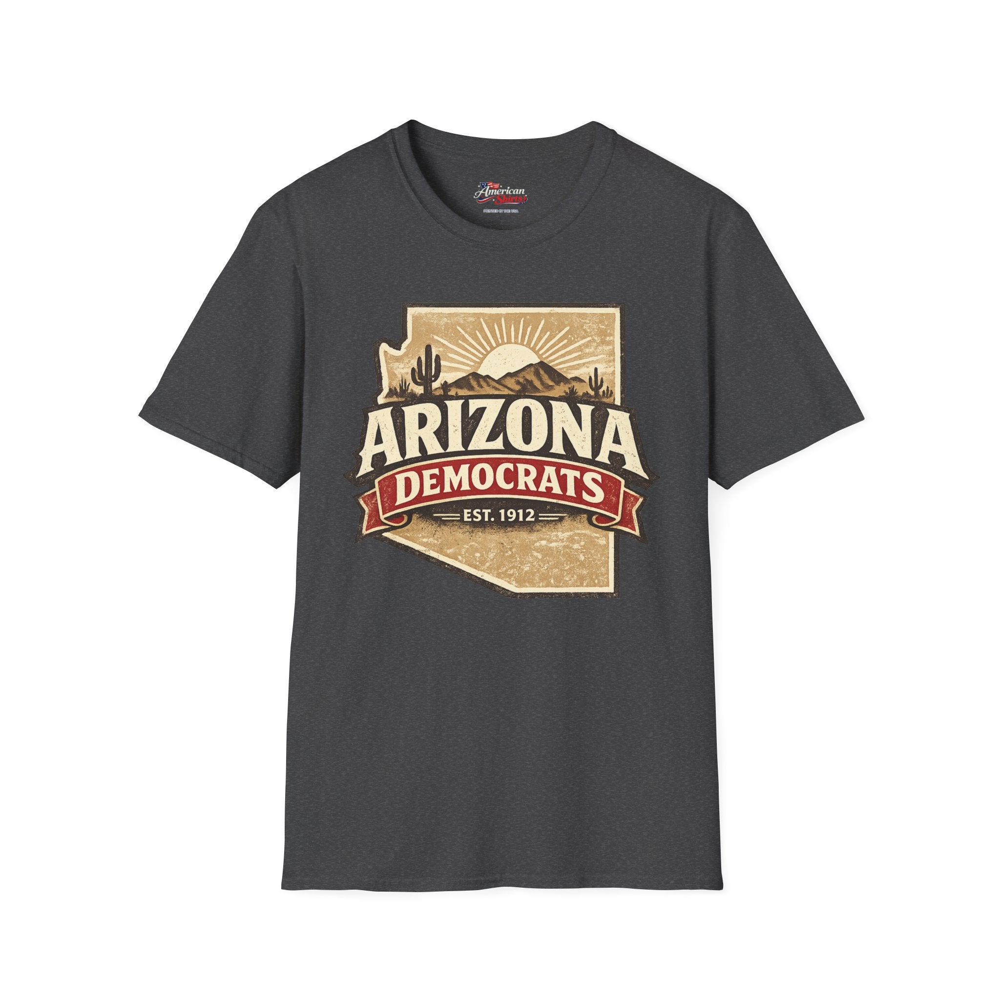Arizona Democrats vintage Unisex Softstyle T-Shirt Blue 2026