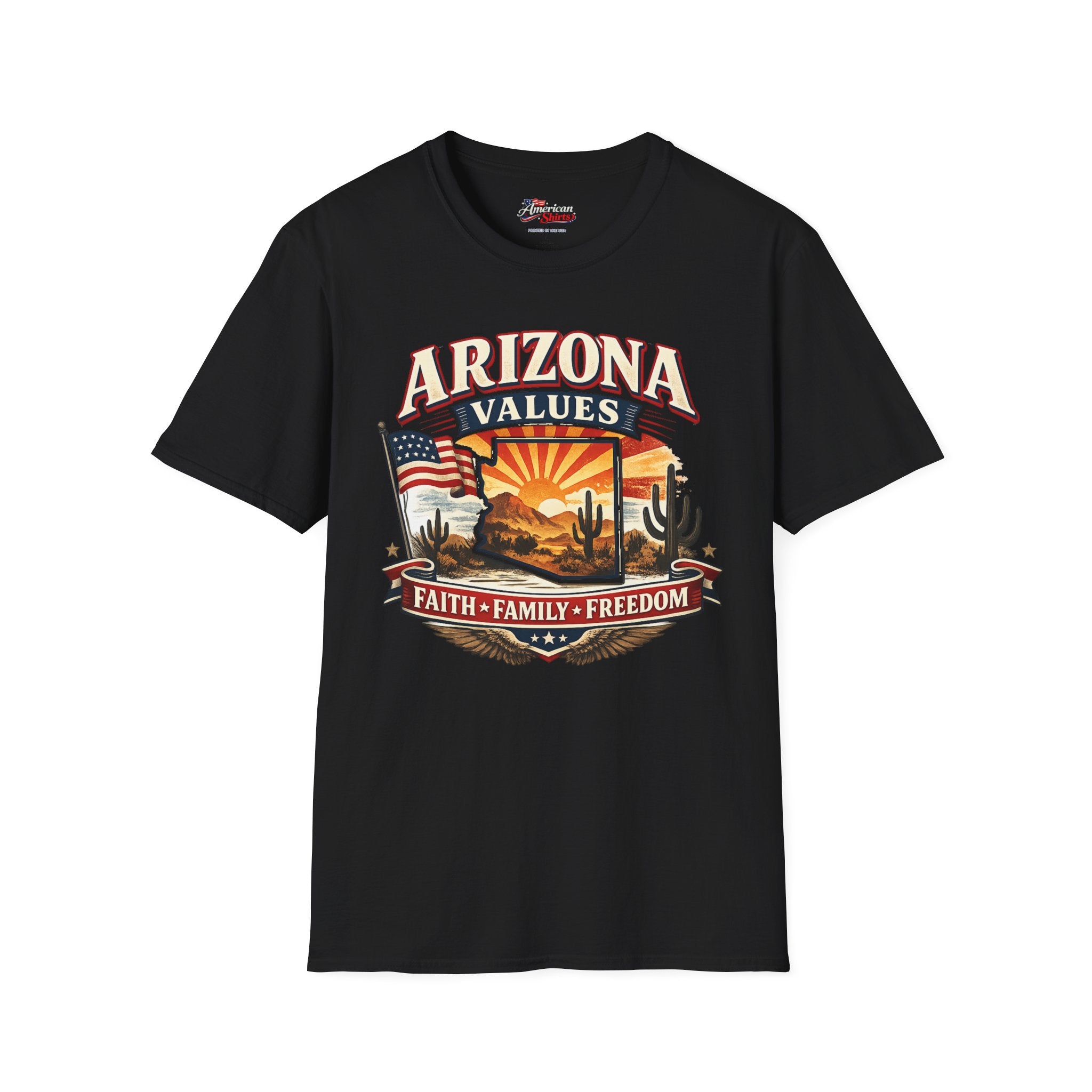 Arizona Values Unisex Softstyle T Shirt Red 2026